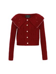 Женский кардиган бордового цвета faina