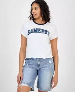 Спортивная футболка с круглым вырезом для юниоров Madden Girl, белый