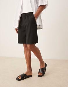 Свободные шорты Selected Homme черного цвета