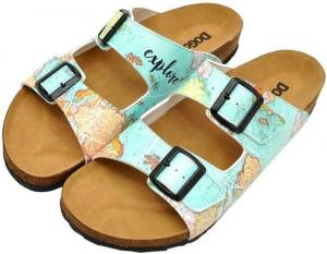 DOGO Personalize Your Life Simon - Printed Flat Slide Сандалии - Boys' Fashion - Chic, Elegant and Casual Style - Vegan, Environmentally Friendly and Handmade