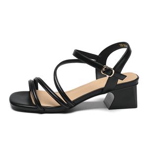 Сандалии с одним ремешком 4 см женские ZHR, Beige