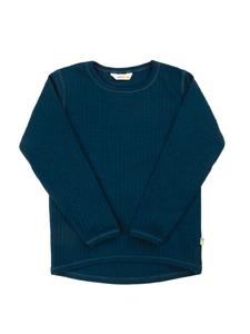 Рубашка с длинными рукавами из мериносовой шерсти темно-бирюзового цвета Joha