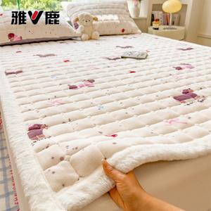 Yalu Наматрасник молочный вельвет 120х200 см, 2 предмета (матрас + наволочка), цвет La Chang Gou