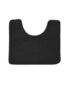 Нескользящий, ультрамягкий плюшевый коврик для ванной из пены с эффектом памяти — контур 24 x 20 дюймов Clara Clark, черный