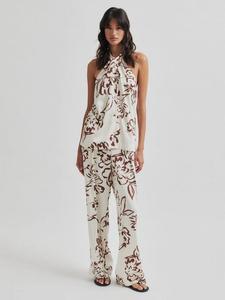 Брюки свободного кроя с цветочным принтом из вискозы LENZING ECOVERO Second Female