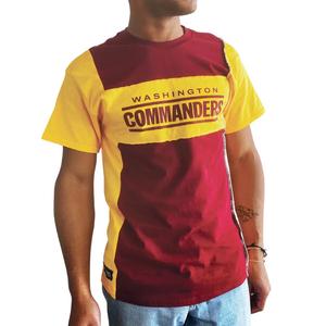 Мужская футболка Refried Apparel бордового цвета Washington Commanders с разрезом по бокам