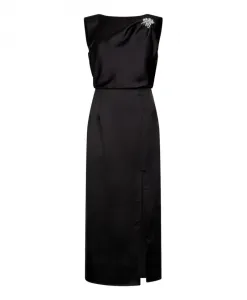 Элегантное атласное платье Liu Jo, черный
