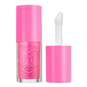 Увлажняющий блеск для губ Kissing Jelly Too Faced, Bubblegum (pink with gold shimmer)