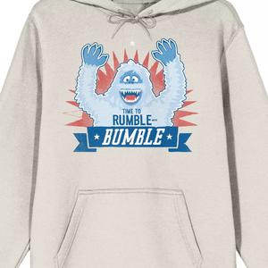 Мужская толстовка с капюшоном Rudolph the Red-Nosed Reindeer "Time to Rumble with Bumble" Licensed Character