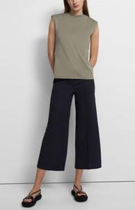 Идеальный топ без рукавов с четким краем в сером цвете Theory, серый