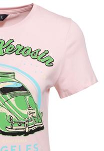 Рубашка с принтом и принтом винтажного автомобиля Лос-Анджелес Queen Kerosin, розовый