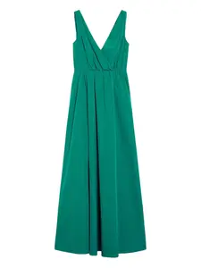 Платье макси с V-образным вырезом Pennyblack, зеленый