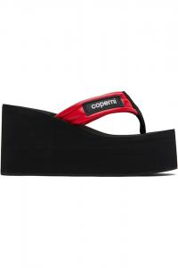 Coperni Красные босоножки на танкетке
