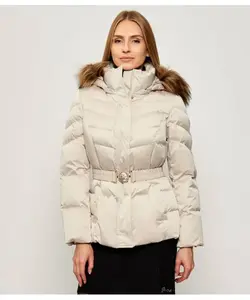 Темно-Синий пуховик Regular fit Guess Jeans, бежевый