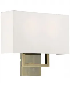 Настенный светильник Pierson с двумя плафонами, 33 см Livex, старинная бронза