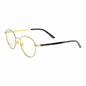 GUCCI Круглые очки для мужчин, Gold