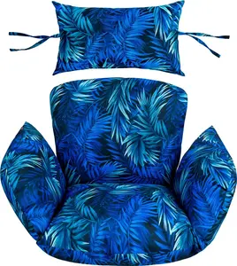 Подушка для садового кресла Domarex, водонепроницаемая, размера XXL, для подвесных кресел и качелей-коконов - мягкая и удобная - Blue Passion domarex