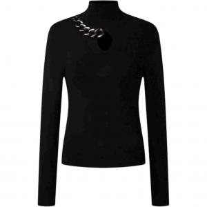 KARL LAGERFELD / Karl Lagerfeld Jeans KARL LAGERFELD Вязаный топ женский черный