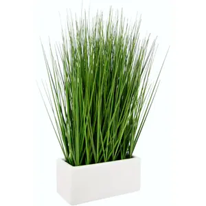 И.ГЕ.А. Искусственная трава «Травка» в керамической чаше I.Ge.A., зеленый
