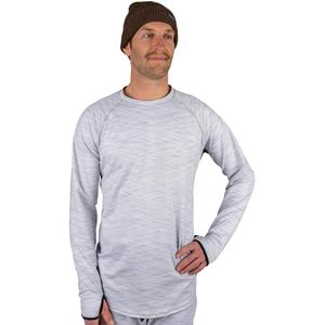 Мужская футболка-футболка Summit Base Layer с круглым вырезом Blackstrap, Hatched Snow