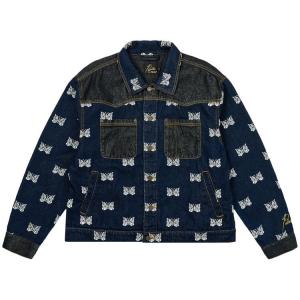 Куртка Palace x Needles Western Denim Jacket Indigo, синий