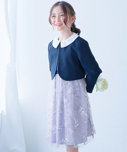 Великолепный нарядный кружевной комплект из двух предметов для девочек, весна/лето 2026 Devirock, цвет 001-Flower-G Blue