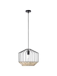 Brilliant Подвесной светильник Templo, диаметр 37 см, черный/натуральный