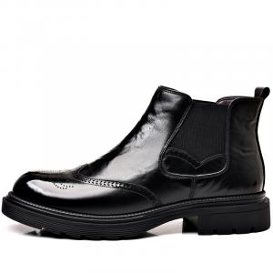 Romon Короткие мужские ботинки челси, черные