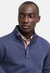 Джемпер SACKER HALF-ZIP GANT, темно-синий деним