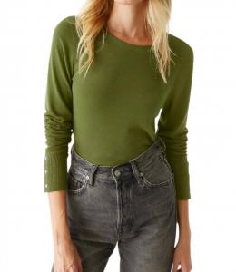 Топ Freja с рюшами цвета матча Michael Stars, Matcha