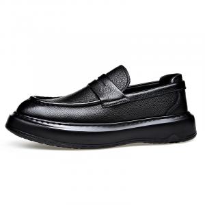 Romon Мужские повседневные кроссовки Low Top черные всесезонные, цвет Black All-Season