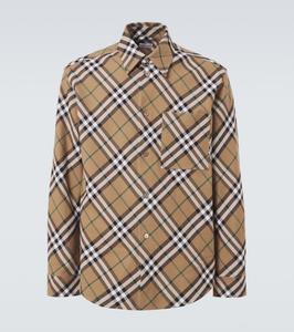 Хлопковая рубашка в клетку Burberry Burberry, Linden Ip Check