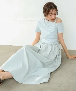 Асимметричное платье со сборками