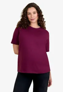 Базовая футболка для беременных в стиле бойфренда Jojo Maman Bébé, Wine