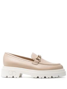 Casadei мокасины с логотипом, нейтральный цвет