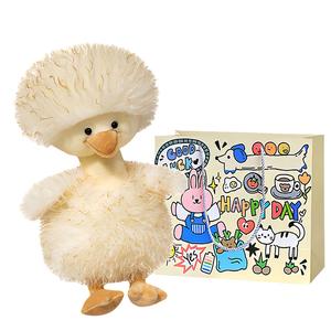 Плюшевая игрушка Ah Duck, милая уточка, высота 40 см Bobby Bear, Yellow+Exclusive Shopping Bag