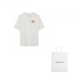 Футболка с логотипом Calvin Klein, yaa-moon белый