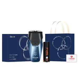 FS889 бритва поворотная с двумя головками плавающая портативная FLYCO, синий