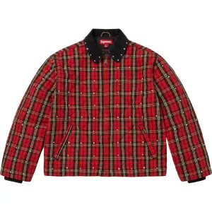 B.b. Simon B.B.SIMON Collaboration FW25 Симон Стеганая Рабочая Куртка Куртки и Пальто Unisex Supreme, Plaid/Plaid