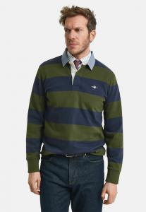 Топ GANT STRIPE HEAVY RUGGER, Country Green/Green