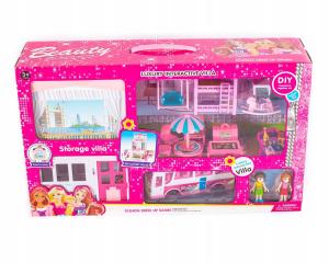 Кукольный домик в чемодане, автобус, мебельная фурнитура Midex