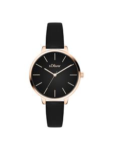 s.Oliver Вневременные и современные наручные часы черного цвета