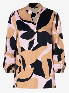 Блуза More & More Bluse, цвет Beige/Schwarz