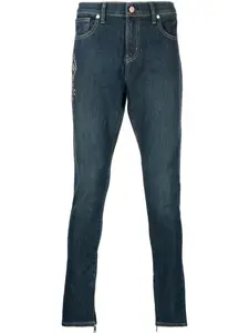 Джинсы скинни с вышивкой United Rivers, синий