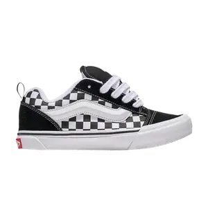 Кроссовки Vans Knu-Skool Little Kids Checkerboard - Black White, черный
