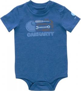 Carhartt Kid's CA6647 боди с коротким рукавом Tools - для мальчиков, Limoges Heather
