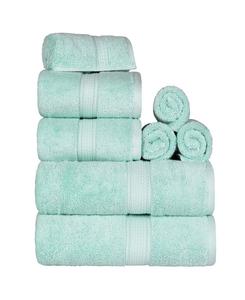 Набор полотенец из египетского хлопка, 8 предметов. Superior, Sea Foam
