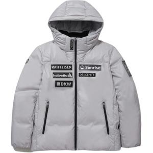 DESCENTE Серый пуховик для мужчин, Gray