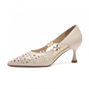 ZHR Женские туфли на высоком каблуке Regal в черно-бежевом цвете, цвет Beige