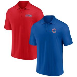 Мужской комплект поло с логотипом Royal/Red Chicago Cubs Dueling Logo Fanatics